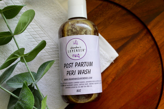 Post Partum Peri Wash 8oz - Grandma's Lavender